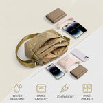 PALAY Lightweight Nylon Crossbody Shoulder Bag for Women