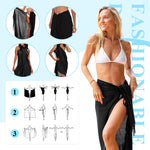 PALAY® Women Beach Cover Up Women's Beachwear Cover-Up SwimsuitCover Sun Protection 70.87x43.31 Inches Cover Up Cotton Fashion Tassel Beach Dress Cover