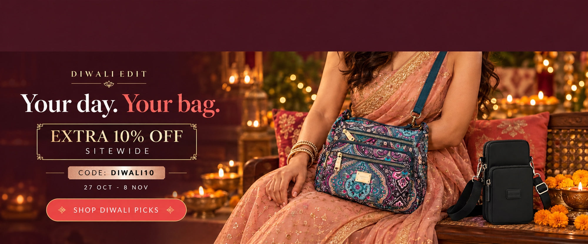 Diwali 2026 SITEWIDE 10% off DIWALI10 - palay - new-palay-2-desktop - 27 Oct to 8 Nov