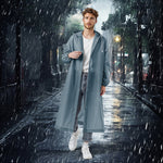 PALAY® Waterproof Rain Ponchos for Adults (2Pack)Reusable EVA Lightweight Long Raincoat with HoodButton-Up Unisex Rainwear for Motorcycle Commute, Monsoon Travel & Festivals (Length 136cm)