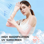 PALAY® Summer Arm Sleeves for Women UPF 50+ Sun Protection Breathable Nylon Ice Silk Quick Dry Stretchy Arm Sleeves Arm Sleeves with Thumb Loop, for Hiking, Riding, Driving, Golfing