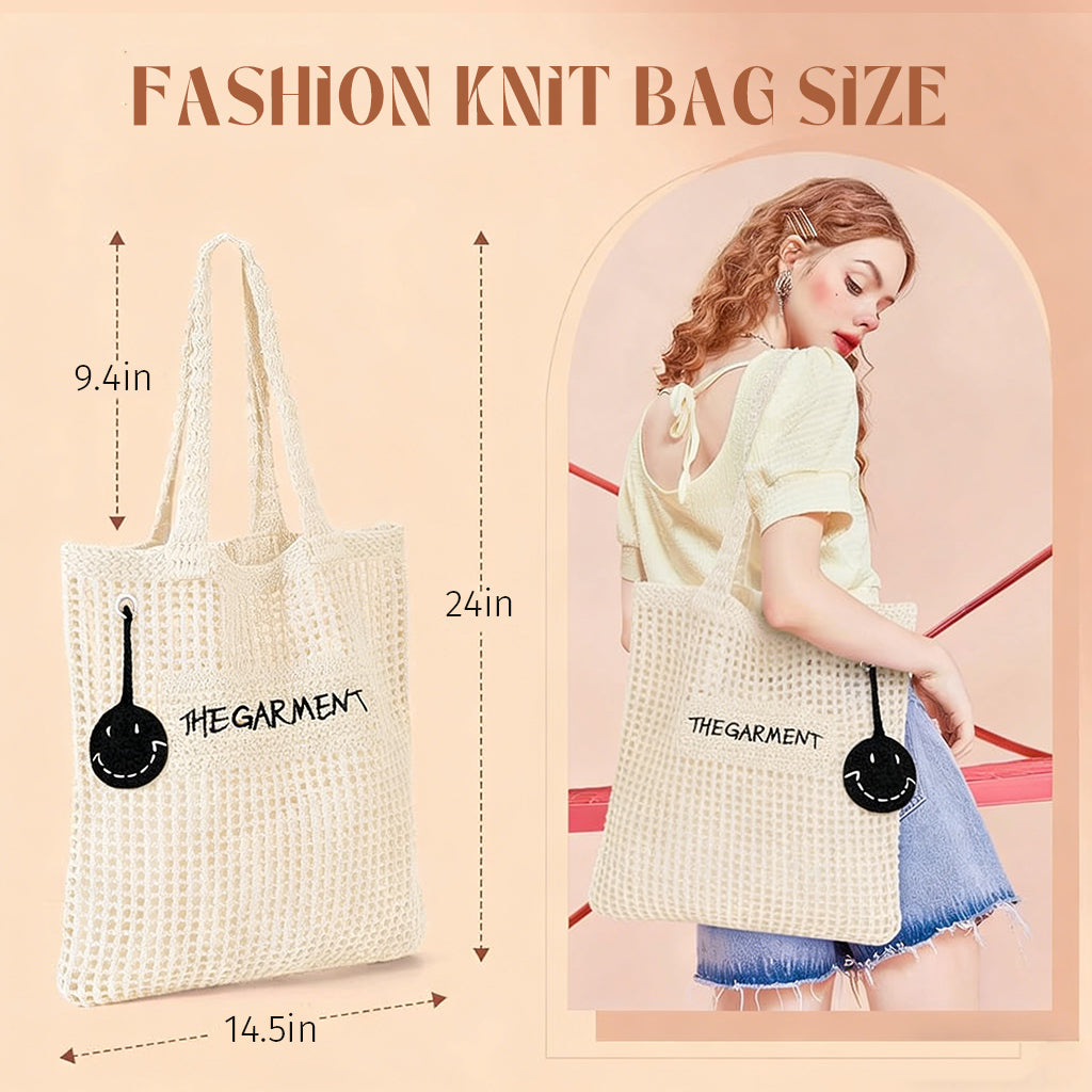 PALAY Bow Crochet Tote Bag for Women