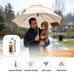 PALAY Auto Open Windproof Folding Umbrella for Rain