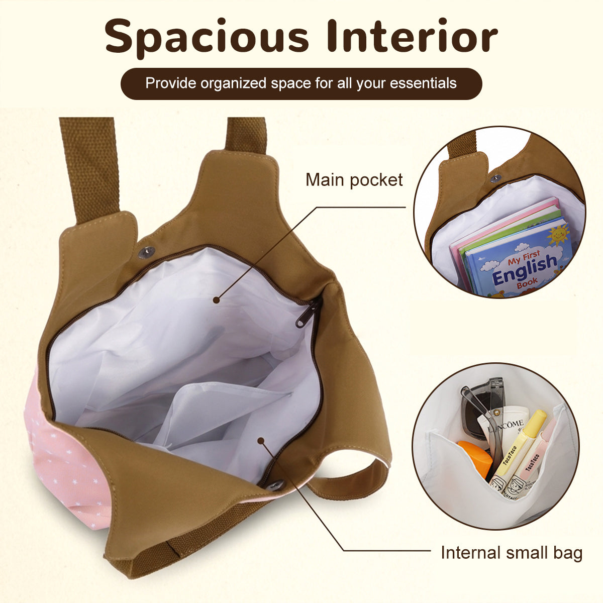 PALAY Cartoon Tote Bag for Women & Girls