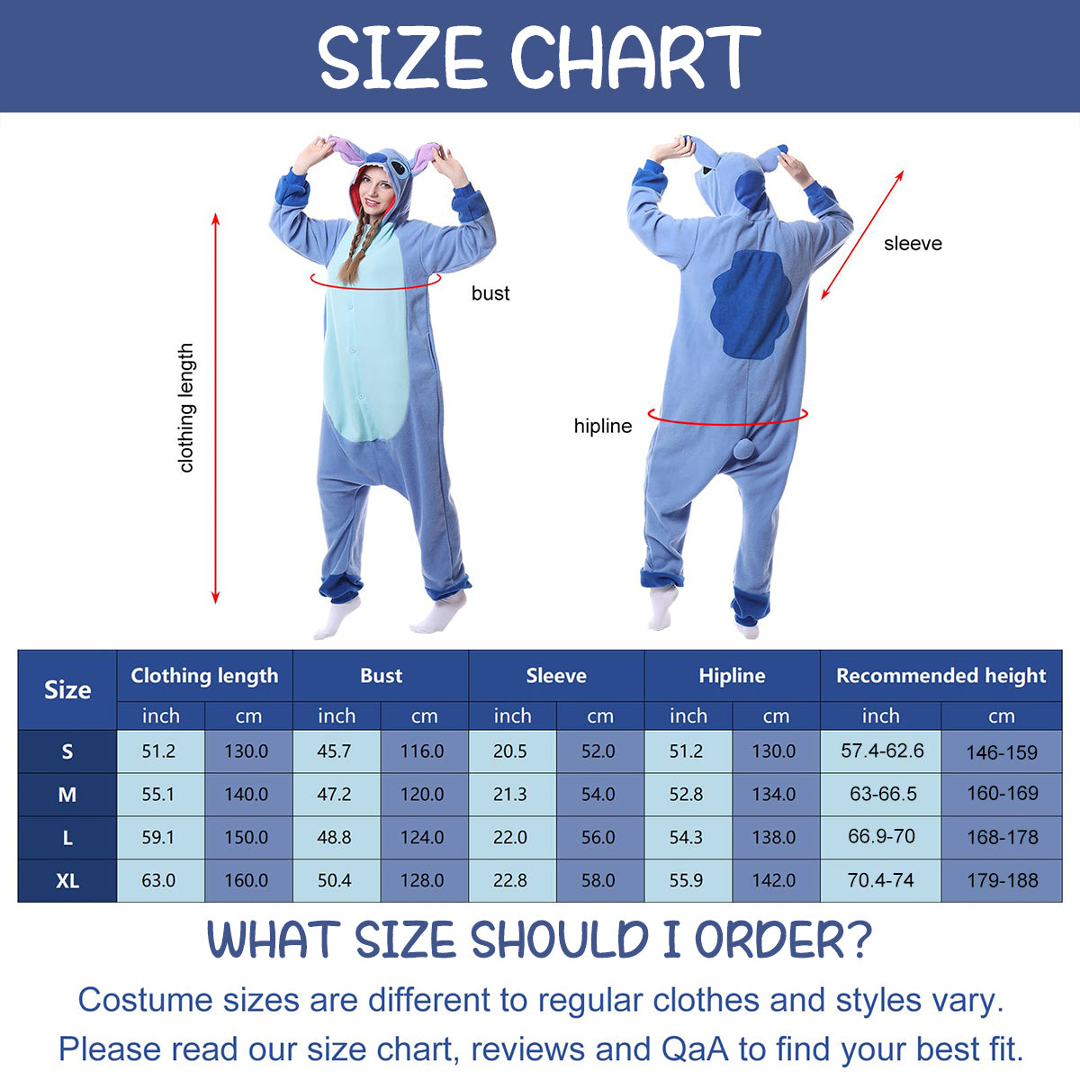 PALAY® Adult Onesie Animal Pajamas Blue