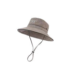 PALAY® Bucket Hat for Women Summer Sun Hats for Women Men, Fashion Wide Brim Bucket Hats with Adjustable Windproof Chin Strap, Cotton Women Hat for Hiking, Fishing, Camping Khaki