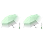PALAY® Sun Travel Umbrella for Women Anti UPF 50+ UV Protection 99.9% Compact Mini for Kids Capsule Lightweight Small Portable Rain Men 2PCS