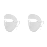 PALAY® Ice Silk Face Mask UPF 50+ Full Face Cover for Women Sun Protection Fashion Breathable Cooling Biker UV With Removable Forehead Piece Grey 2 PCS