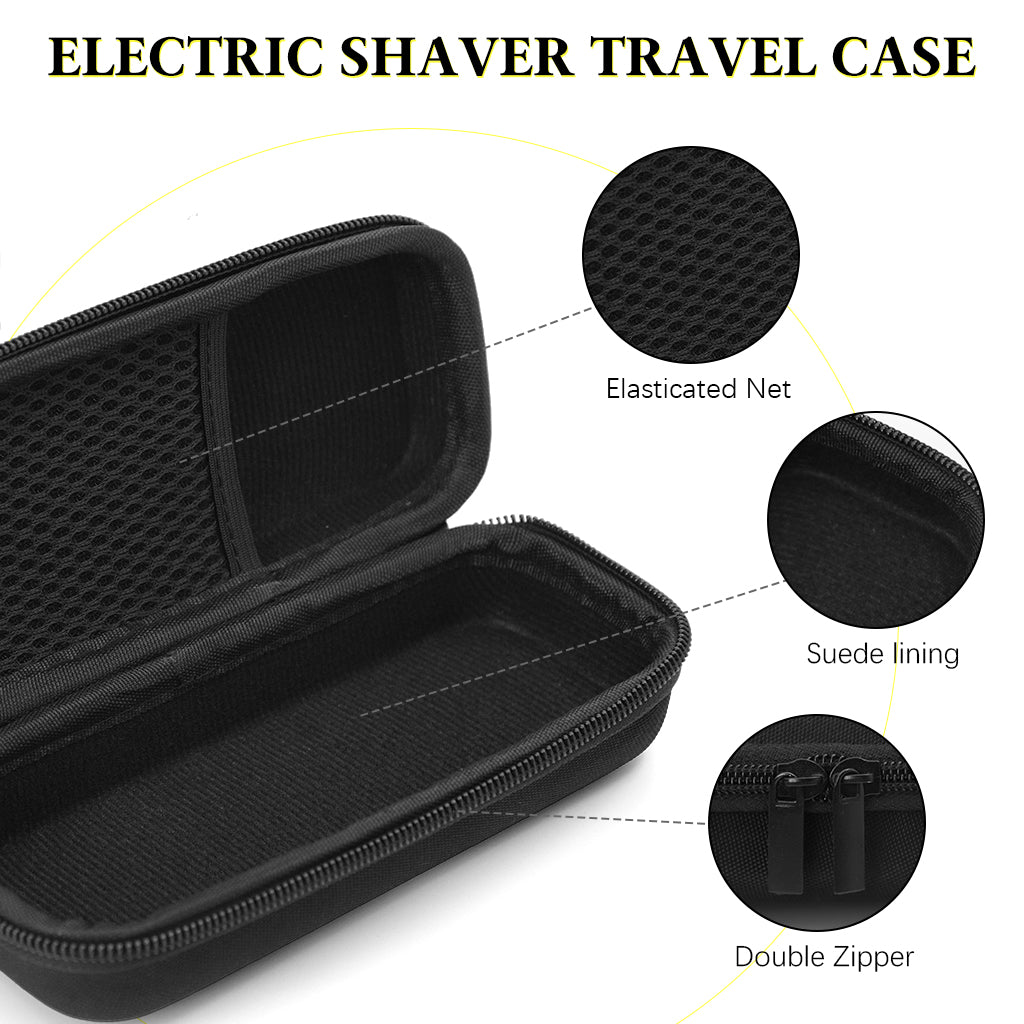 PALAY® Estuche rígido para recortadora y afeitadora eléctrica, bolsa de transporte y organizador de viaje para QP2520, QP2530, QP2620, QP2630, negro