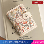 PALAY® PU Card Bag for Women Multi Credit Card Bag Holds Up 20 Cards Travel Card Organizer Transparent Card Pockets Fashion Floral Printed Card Bag Mother's Day Gift Birthday Gift for Women