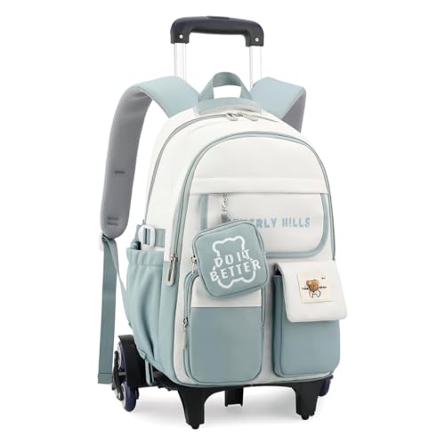 PALAY® School Backpacks for Girls with Wheels Children's Backpack Lightweight School Bags Waterproof Backpacks for Girls