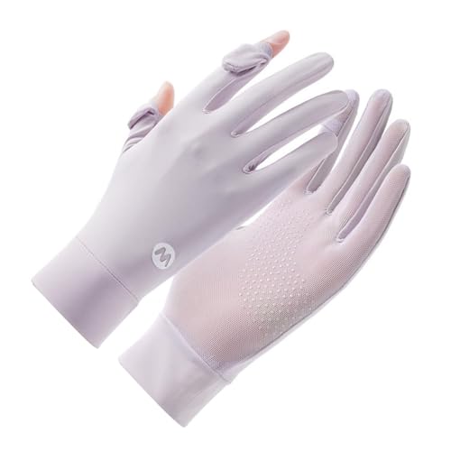 PALAY® Hand Gloves for Sun Protection, Gloves for Women Bike, UPF 50+ UV Protection Breathable Mesh Summer Glove for Golf, Cycling, Sports (Purple)
