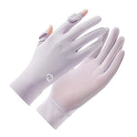 PALAY® Hand Gloves for Sun Protection, Gloves for Women Bike, UPF 50+ UV Protection Breathable Mesh Summer Glove for Golf, Cycling, Sports (Purple)