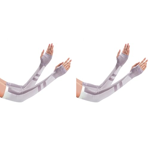 PALAY® Hand Cover Arm Sleeves for Women UV Protection Summer UPF 50 Sun Gloves Bike Golf Hiking Driving Quick Dry Breathable 2 PCS