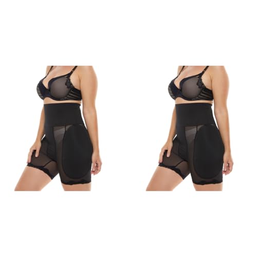PALAY® Hip Pads for Women Dip Enhancer Shapewear High Waist Butt Lifter Pad Panties L 2PCS Black