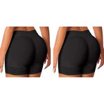 PALAY® Padded Underwear Women Butt Lifter Seamless Booty Pads Panties Enhancer Lace Boyshorts Shapewear XL 2PCS Black