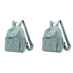 PALAY® Womens Backpack Nylon Shoulder Bag Small Casual Backpacks Antitheft Multi Function School Daily Girls Travel 2 PCS