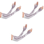 PALAY® Hand Cover Arm Sleeves for Women UV Protection Summer UPF 50 Sun Gloves Bike Golf Hiking Driving Quick Dry Breathable 3 PCS