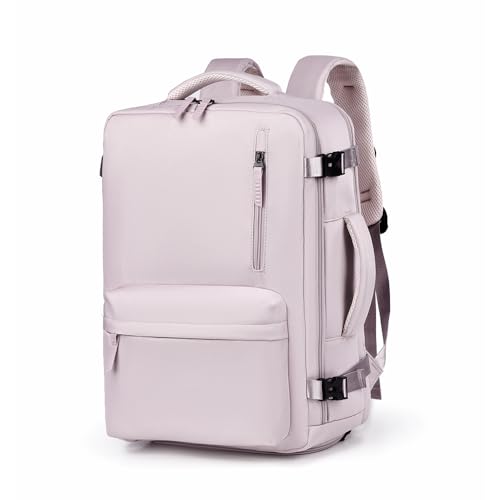 PALAY® Travel Backpack for Women 15.6'' Laptop Backpack Compact Travel Suitcase with Shoe Compartment, Dual Handle & Padded Shoulder Strap Design, Dual Zipper Backpack for Short Trip, Gym, 29x14x44cm