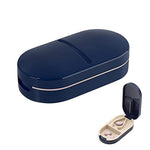 PALAY® Cortador de Pastillas, Pill Cutter con Dispensador de Pastillas, Partidor Pastillas con Hoja Acero Inoxidable, Triturador de Pastillas, Pastillero Portátil para Vitaminas, Pastillas, Tabletas
