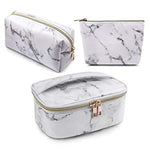 GUSTAVE® 3PCS Makeup Pouches Set for Travel Cosmetic Bags Waterproof Toiletry Storage