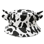 PALAY® Women Sun Hat Bucket Hat Cute Cow Print Beach Hat Summer Hat for Women Adjustable Sun Hat for Women Girls Hat