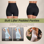 PALAY® Butt Lifter Padded Underwear for Women Hip Pads Enhancer Shapewear Shorts Seamless Tummy Control Panties Shaper Fake Pad XL Black 2PCS