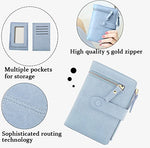 PALAY Small Purse for Women with Bifold Design and Smooth Metal Zipper | PU Leather 5.5×4×0.7 in Vibrant Blue Wallet