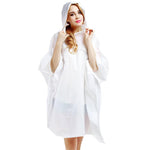 PALAY Reusable EVA Raincoats for Camping and Hiking featuring Drawstring Hood | One Size 50 in