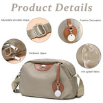 PALAY® Fashion Women Crossbody Bag Casual Nylon Daily Shoulder Double Layer Waterproof Messenger Versatile for Commuting Travel 3 PCS