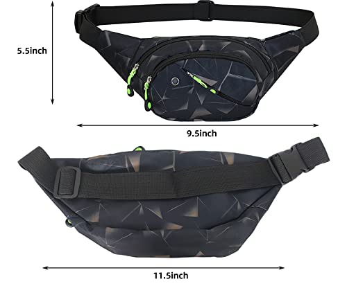 PALAY® Waist Bag for Unisex, Stylish Chest Fanny Pouch Belt Sport Bag for Travel, Running, Outdoor, Sports & Cycling for Men & Women