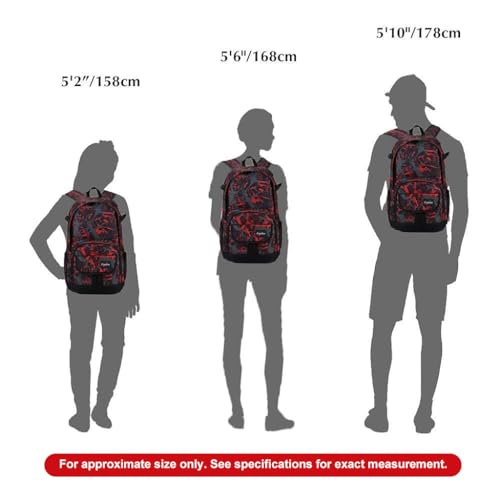 PALAY® Large School Backpack 16 inches Laptop Backpack Student Fashion Backpack Printed Travel Backpack Laptop Backpack Multi-Compartment Large Capacity School Backpack