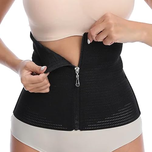 PALAY® Waist Trainer for Women Workout Waist Cincher Tummy Control Corset Shapewear Sports Girdle Slim Body Shaper with Zipper, L