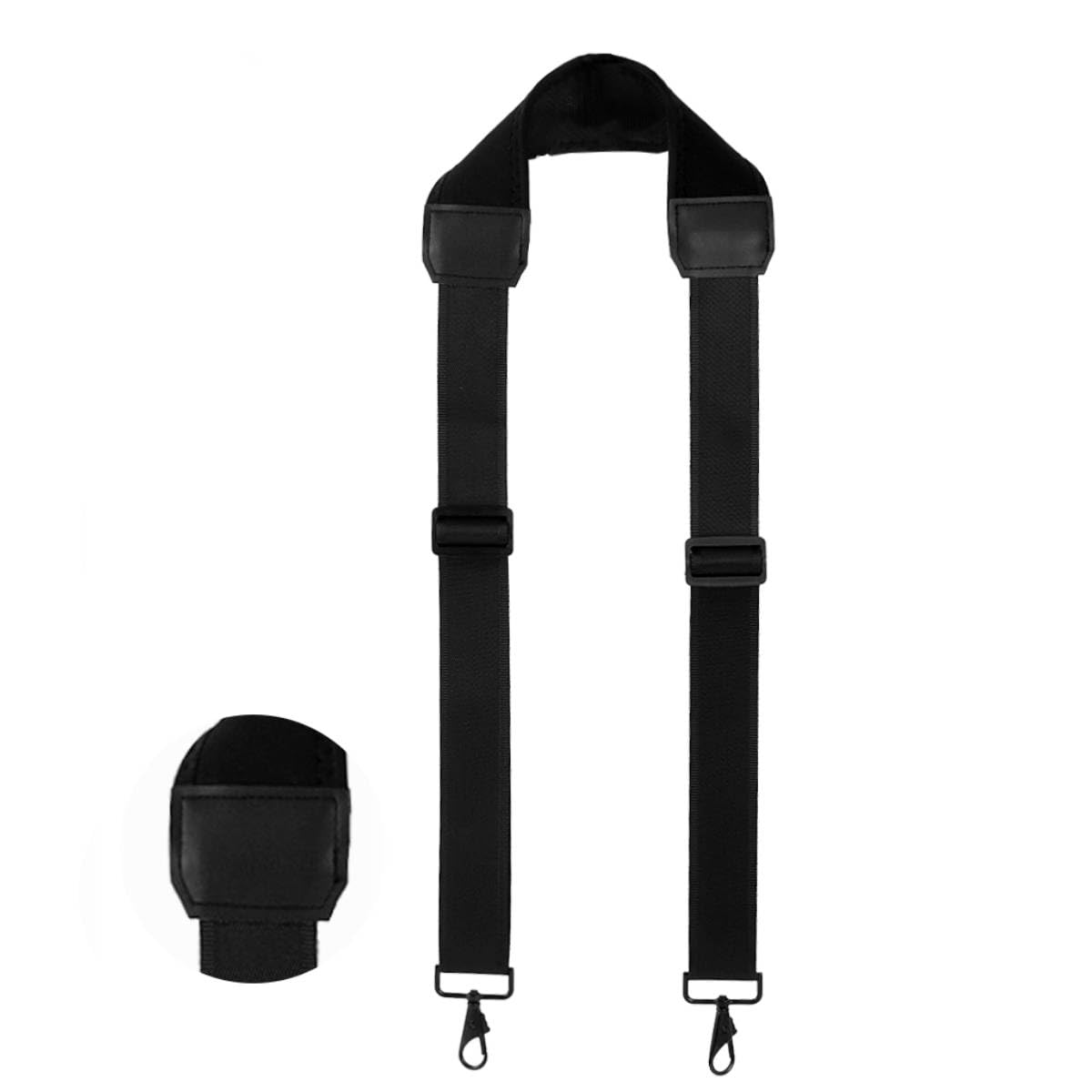 PALAY Shoulder Strap for Laptop and Camera Bags with Neoprene Padding and Metal Swivel Hooks
