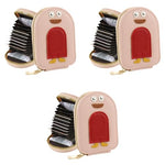 PALAY® Girls Card Bag Travel Holder with 10 Compartments Wallet Organizer Zipper Pouch PU Cartoon Penguin RFID Blocking Pink 3 PCS