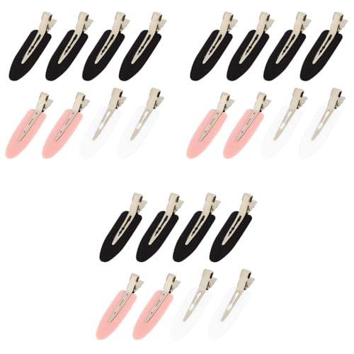 PALAY® 24PCS No Bend Hair Clips Styling Bangs Curl Pin Duck Bill Set Crease Barrettes For Salon Hairstyle Hairdressing Waves Girls Makeup Multicolor