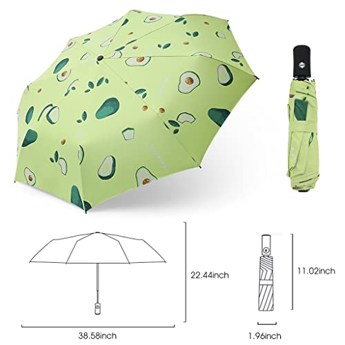 PALAY® Umbrella for Women, Ultra-Light and Small Mini Umbrella with Carrying Pouch, Windproof Travel Umbrella Automatic Folding Umbrella for Man, Women, Kids, Girls, Boys