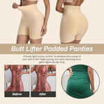 PALAY® Butt Lifter Padded Underwear for Women Hip Pads Enhancer Shapewear Shorts Seamless Tummy Control Panties Shaper Fake Pad L Beige 3PCS
