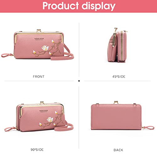 PALAY® Crossbody Bags for Women Mobile Purse Cell Phone Pouch with Adjustable Wide Strap Holder Pocket Small Purse Wallets Sling Bag Mini Shoulder Bags for Ladies Girls