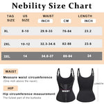 PALAY® Waist Trainer for Women Corset Shapewear with Zipper, Women's Waist Cincher Tank Top Vest Sport Workout Girdle Hourglass Body Shaper with Adjustable Straps, XXL, Black