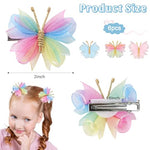 PALAY® Hair Bows for Kids Girls Cute Bow Hair Clips for Girls Barrettes Hair Accessories for Girl Teens (Butterfly)