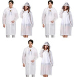PALAY® Optifit 6PCS Rain Ponchos for Men Women Reusable EVA Raincoats with Hood for Camping Hiking Music Festival Outdoor Activities