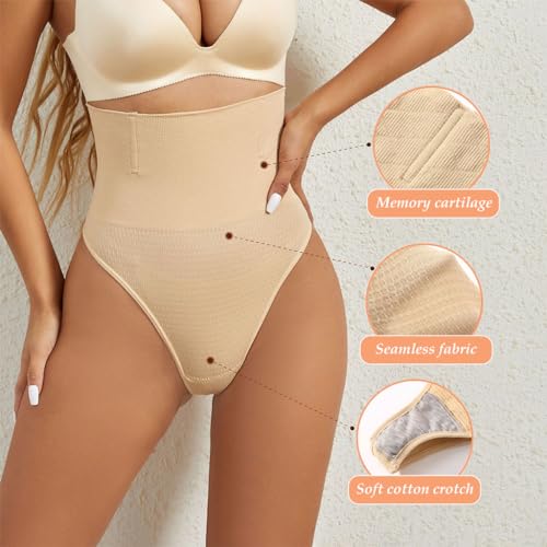 PALAY® Tummy Control Thong Panty for Women High Waist Elastic Shapewear for Women Seamless Bodyshaping Thong Panty, L