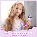 PALAY® Hair Brush for Girls Kuromi Purple PaddleCute Cartoon Comb for Baby Girl