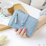 PALAY Small Purse for Women with Bifold Design and Smooth Metal Zipper | PU Leather 5.5×4×0.7 in Vibrant Blue Wallet