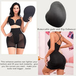 PALAY® Hip Pads for Women Dip Enhancer Shapewear High Waist Butt Lifter Pad Panties L 2PCS Black