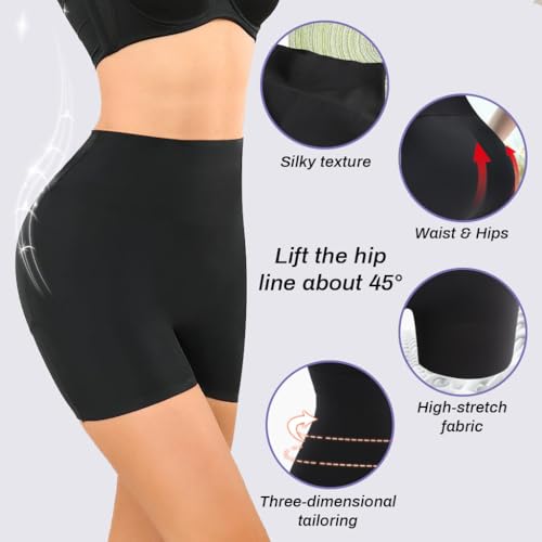 PALAY® Womens Padded Underwear Butt Lifter Panty Invisible Body Shaping Lifting High Waist Hip Pad Enhancer Shorts L 2PCS