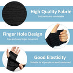 PALAY® Arm Warmers for Women Long Fingerless Gloves Winter Knitted Y2K Arm Sleeves for Teen Girls Fashion Half Finger Hand Wrist Warmer Daily Party Hip Hop Black 3PCS