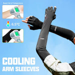 PALAY® Hand Gloves for Sun Protection Bike Riding Non-Slip Touch Screen UV Protection Arm Sleeves for Men Women Breathable Silk Cooling Hand Sleeves Driving Cycling X 3