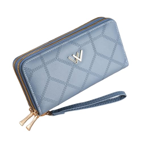 PALAY® Women Purse PU Leather Long Wallet for Women RFID Card Bag Phone Bag Clutch Bag Hand Bag with Hand Strap Fashion Women Wallet Cluntch Bag Gift for Women